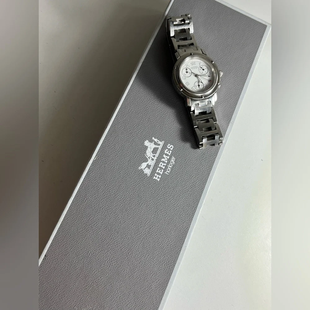 HERMÈS CLIPPER CHRONOGRAPH ladies watch CL1.310 - Picture 4 of 17
